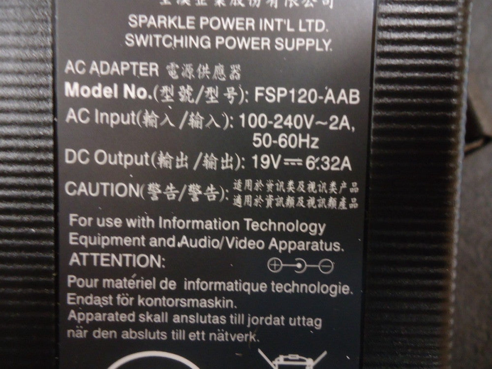 FSP120-AAB FSP Group Power Adapter, 19V - 6.32A Brand New!