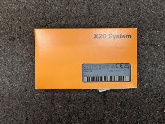 New, B&R, X20PS9400, X20 POWER SUPPLY MODULE, 24VDC FOR BUS CONTROLLER