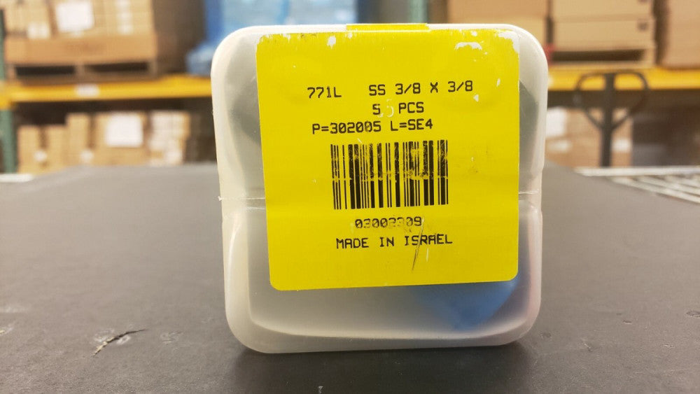 New, Ham-let, 771L-SS-3/8 X 3/8, Male Run Tee Tube X MNPT 771L-SS-3/8 X 3/8