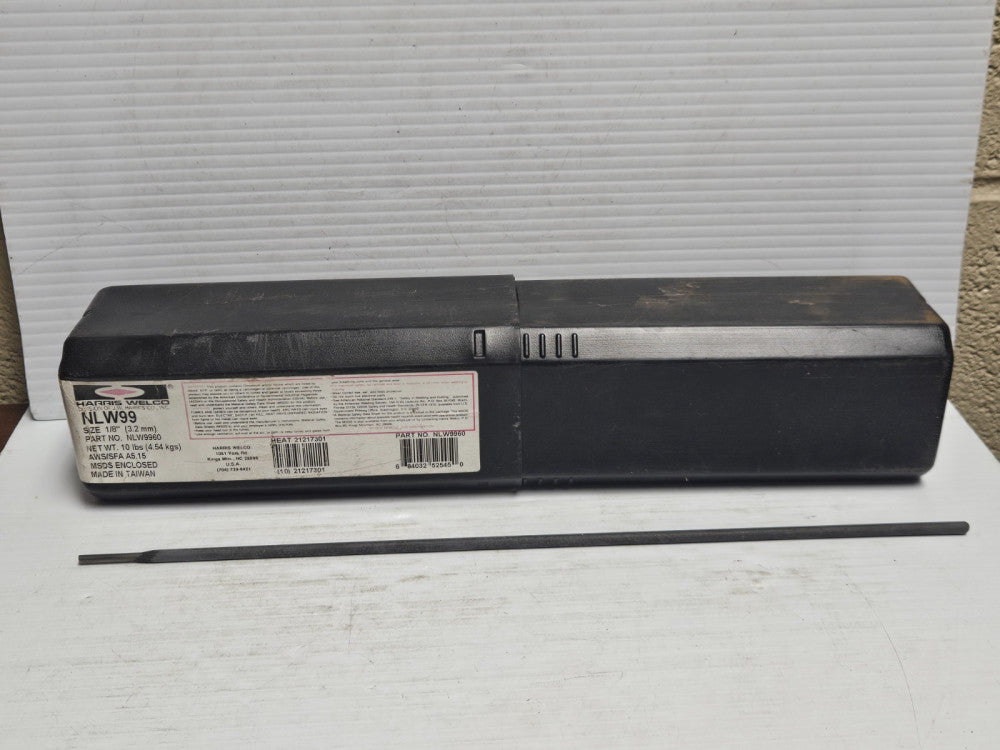 6.12LBS 93PCS HARRIS WELCO WELDING ELECTRODE NLW99 NLW9960 1/8" DIA 13-3/4" L