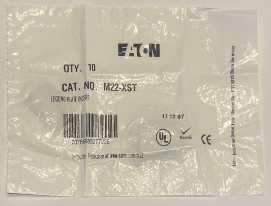 EATON M22 XST Legend Plate Insert M22-XST