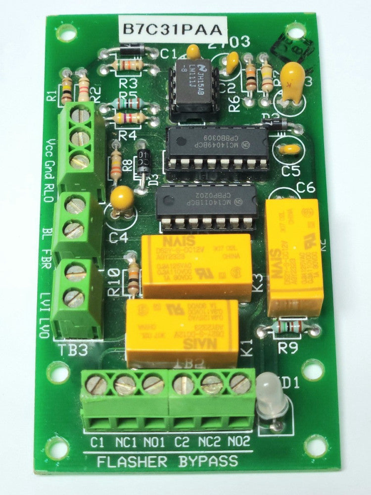 HONEYWELL B7C31PAA STROBE SIGNAL Light FLASHER CONTROL Bypass Module PC Board