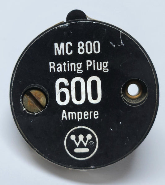 WESTINGHOUSE CUTLER HAMMER 8MC600 Type MC HMC 800 600 AMP Rating Plug 2601D39G12
