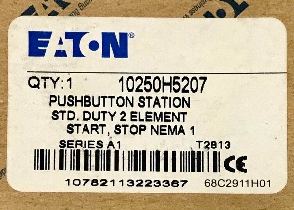 EATON CUTLER HAMMER 1050H5207 GREEN START Raised RED STOP Pushbutton Station