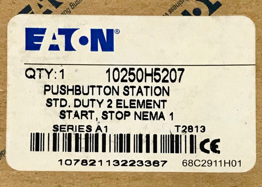 EATON CUTLER HAMMER 1050H5207 GREEN START Raised RED STOP Pushbutton Station