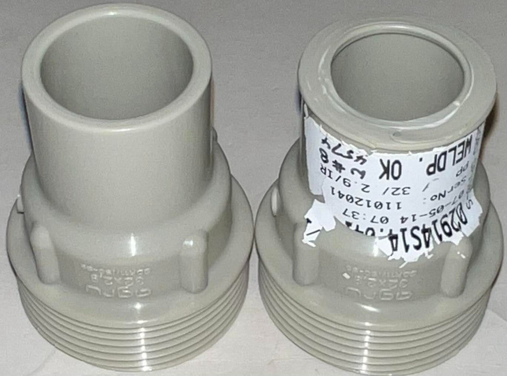(LOT OF 2) AGRU SDR11 ISO S5 PPR 32 X 2.9 13/1 Piping Half Union