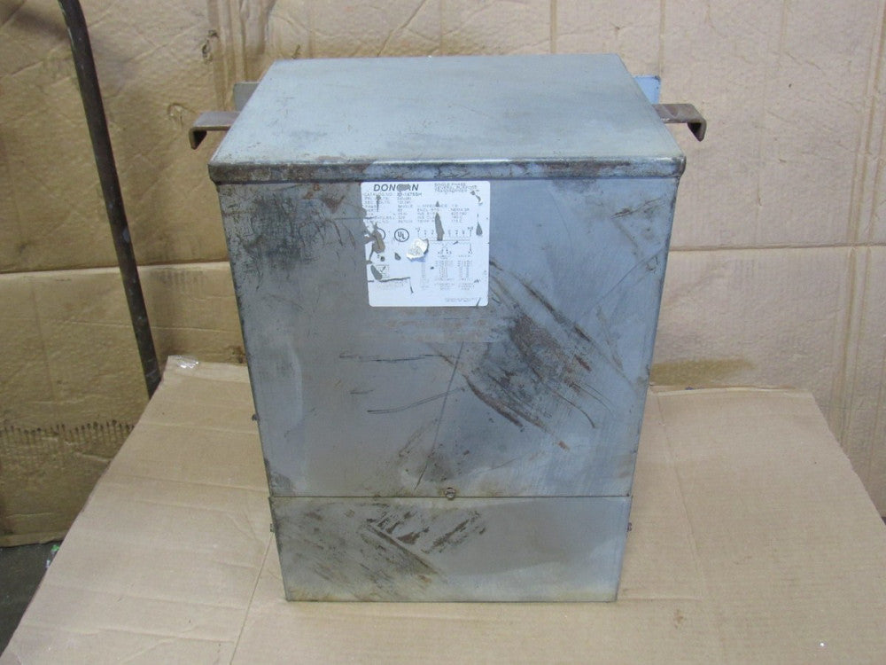 DONGAN TRANSFORMER 85-1475SH 240X480V PRI 120/240V SEC 25 KVA 1PH - USED