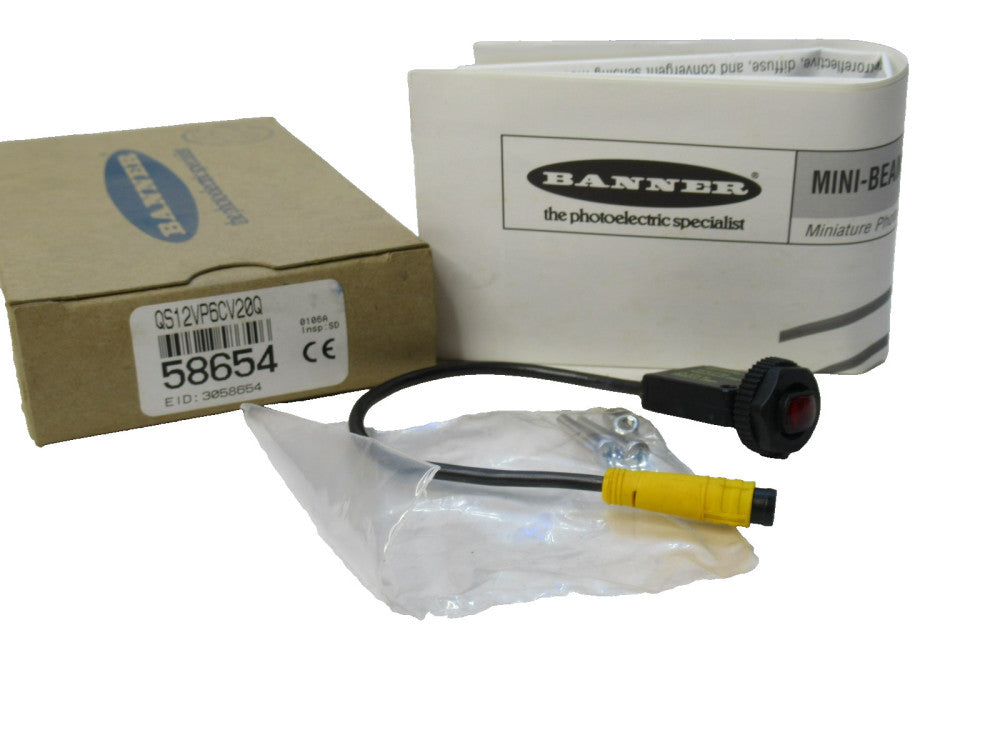 Banner QS12VP6CV20Q Photoelectric Switch (New)