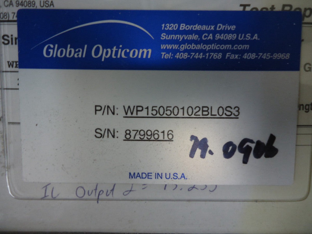 WP15050102BL0S3 Global Opticom Brand New!
