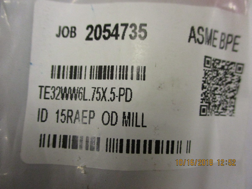 TE32WW6L.75X.5-PD Maxpure BPE Series 3/4 x 1/2 Eccentric Reducer BRAND NEW!