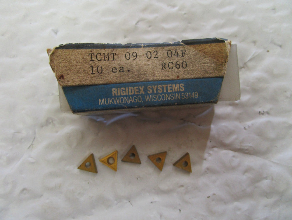 Lot Of 4 Rigidex RC60 Carbide Iserts TCMT 09-02-04F