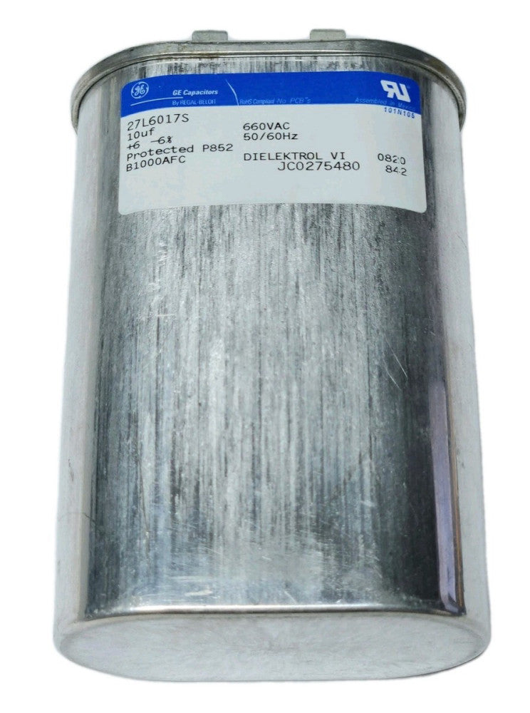 GENERAL ELECTRIC 27L6017S CAPACITOR 660 VAC DIELEKTROL VI JC0275480 B1000AFC