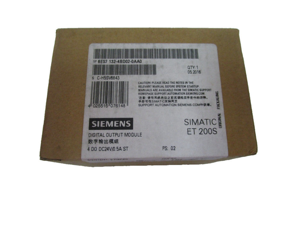 Siemens Simatic ET 200 6ES7-132-4BD02-0AA0 Output Modules Lot Of 5 (Sealed)