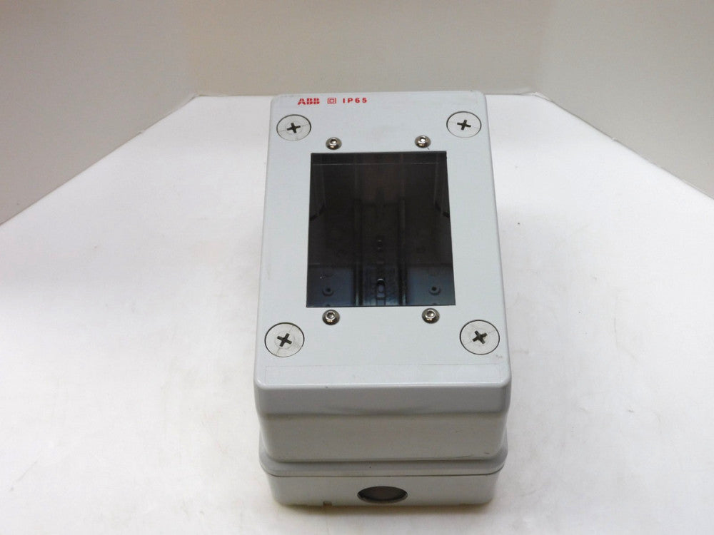 ABB IP65 SEE IN PLASTIC ELECTRICAL ENCLOSURE M128040000 8"x5"x5-1/4" IN DEPTH #3
