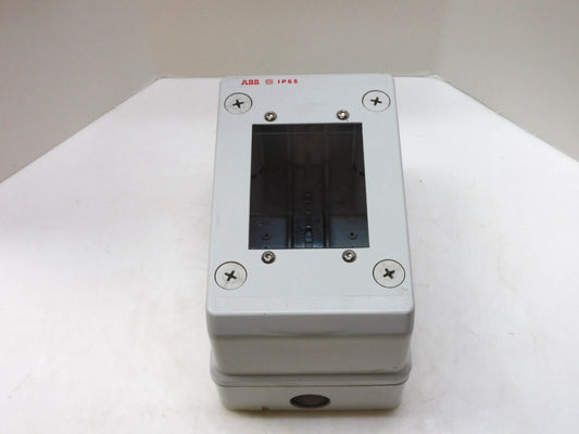 ABB IP65 SEE IN PLASTIC ELECTRICAL ENCLOSURE M128040000 8"x5"x5-1/4" IN DEPTH #3