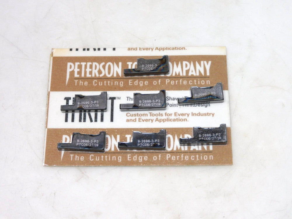 Peterson Tool 9-2696-3-P3 Carbide Inserts Lot of 7