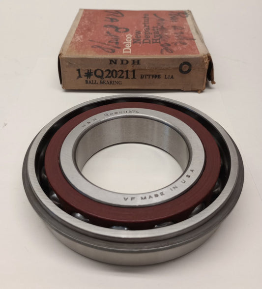 New Departure NDH Q20211DTL Snap Ring Ball Bearing USA 55x100x21mm ref# 7211B