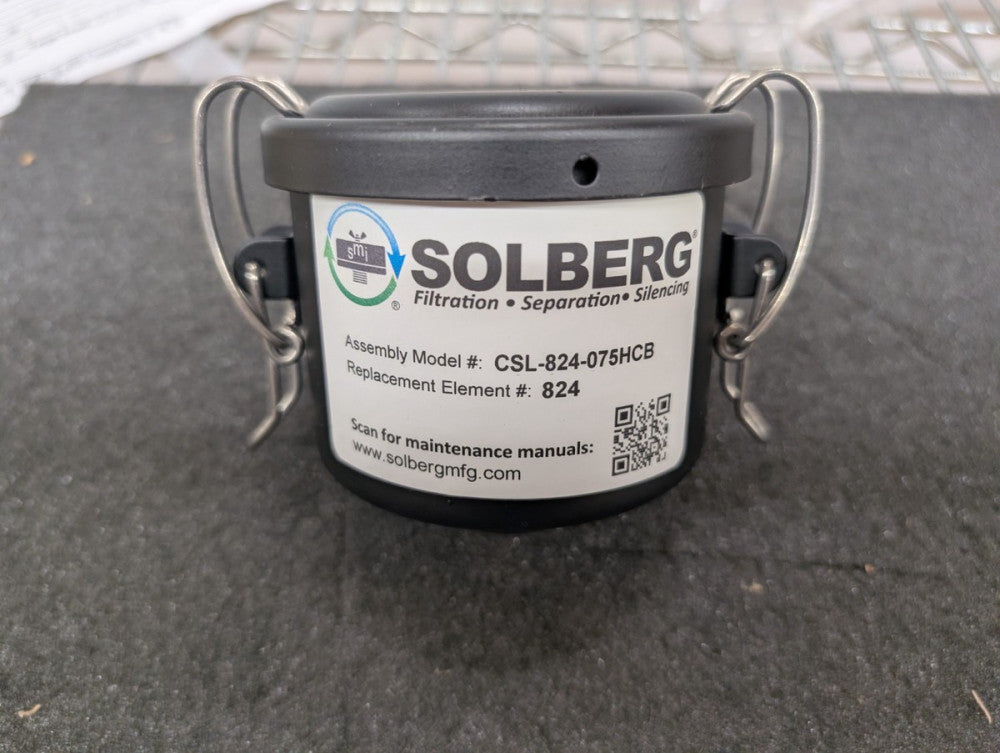 New, Solberg, CSL-824-075HCB, Inlet Vacuum Filter Assembly Filter Element 824