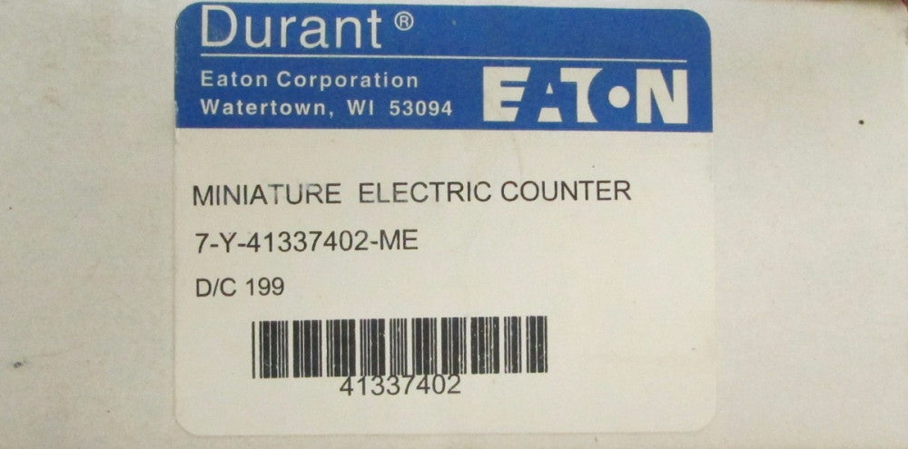 EATON DURANT 7 Y 41337402 ME D/C 199 Miniature Electric Counter