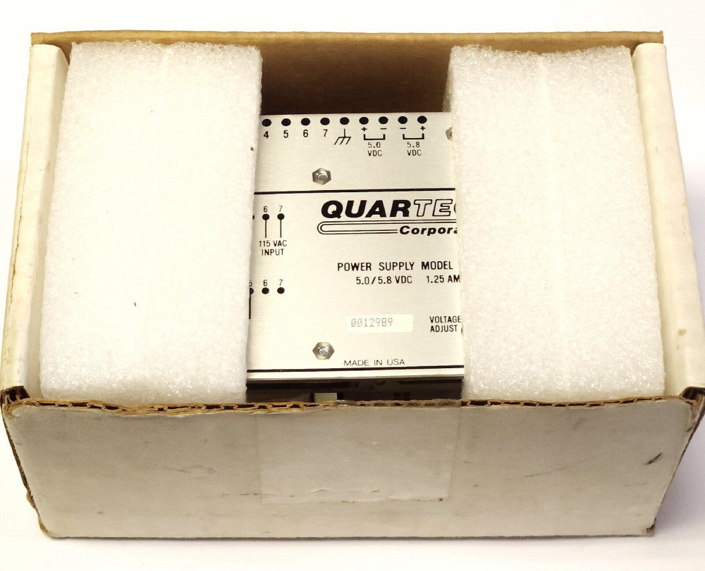 QUARTECH Model 8550 Power Supply Input 115-230 VAC Output 5.0 5.8 VDC