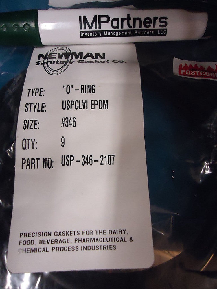 Newman, USP-346-2107, O-Ring, Brand New! Sold as Lots 7 Pieces!