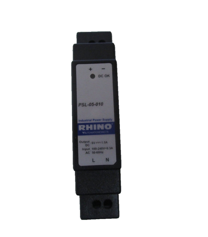 Automation Direct Rhino PSL-05-010 Power Supply 100-240V-0.3A Rev: 00