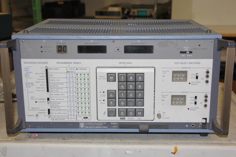 WANDEL & GOLTERMANN PCM-3 Telephone Channel Automatic Measuring Set