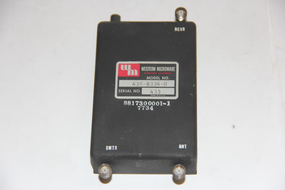 WESTERN MICROWAVE 4JX-8334-U Peripheral Mode Isolator