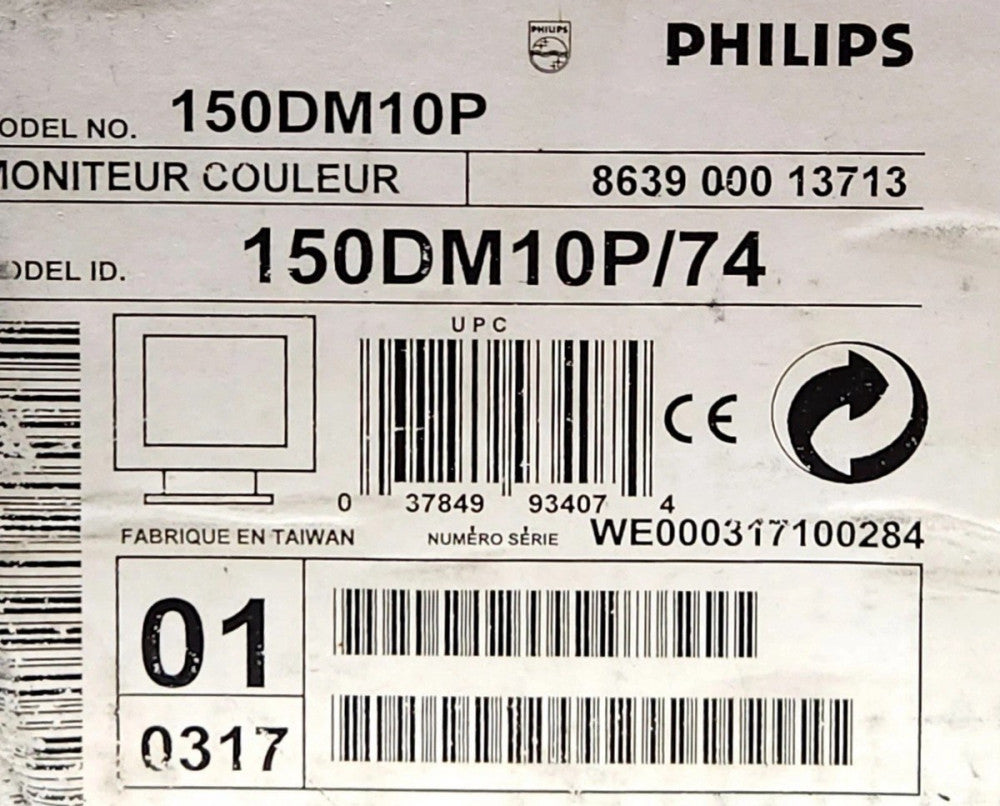 PHILIPS MODEL 150DM10P DESXCAPE 15" 150DM Wireless Color Monitor SG3KB1 Keyboard