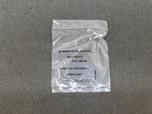 New, Amphenol, 901-9839, CONN SMA JACK STR 50 OHM SOLDER