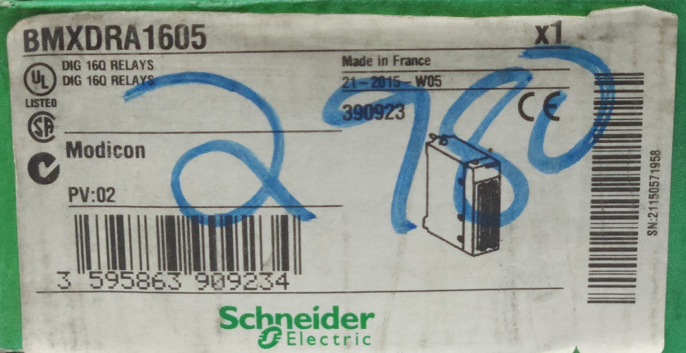 SCHNEIDER ELECTRIC MODICON BMXDRA1605 DIG 16Q Relays BMX DRA1605