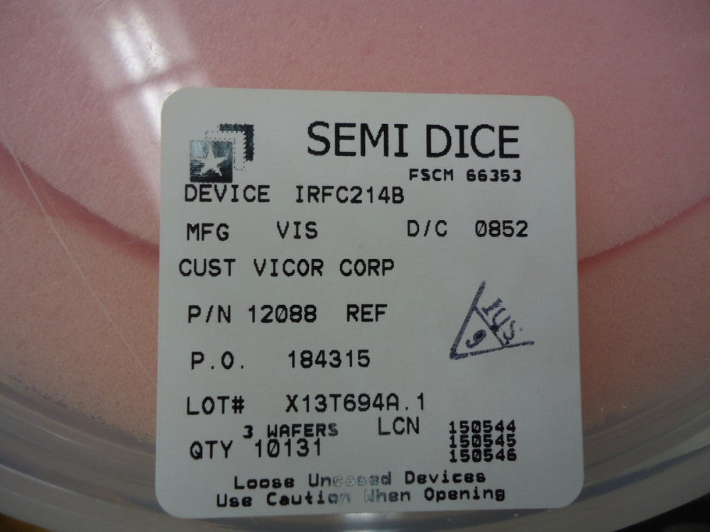 IRFC214B (Dice) Vishay MOSFET N-CHANNEL 250V - wafer dice Brand New!