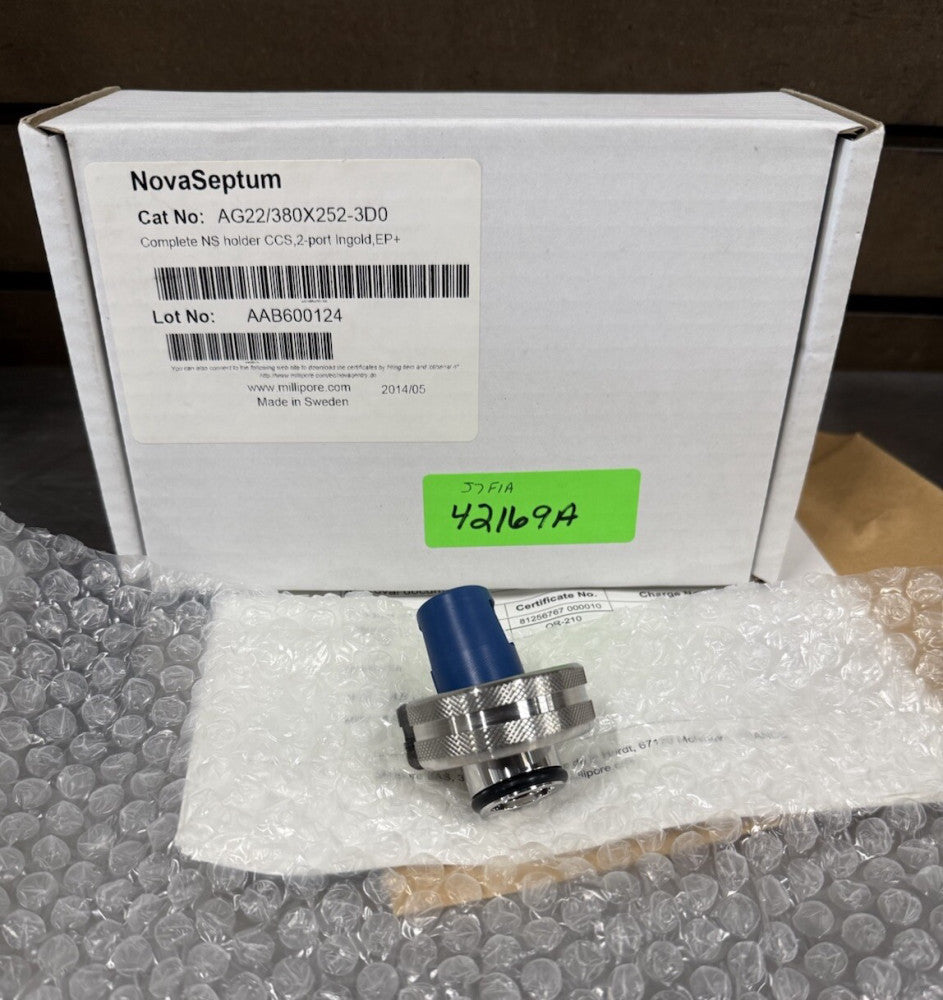 Millipore NovaSeptum AG22 380X252-3D0 NS Holder CCS, 2Port Ingold, EP+ NEW 2014