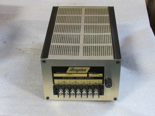 ACOPIAN AC TO DC POWER SUPPLY U24Y1700 6-1/4 A AMP 250V - USED