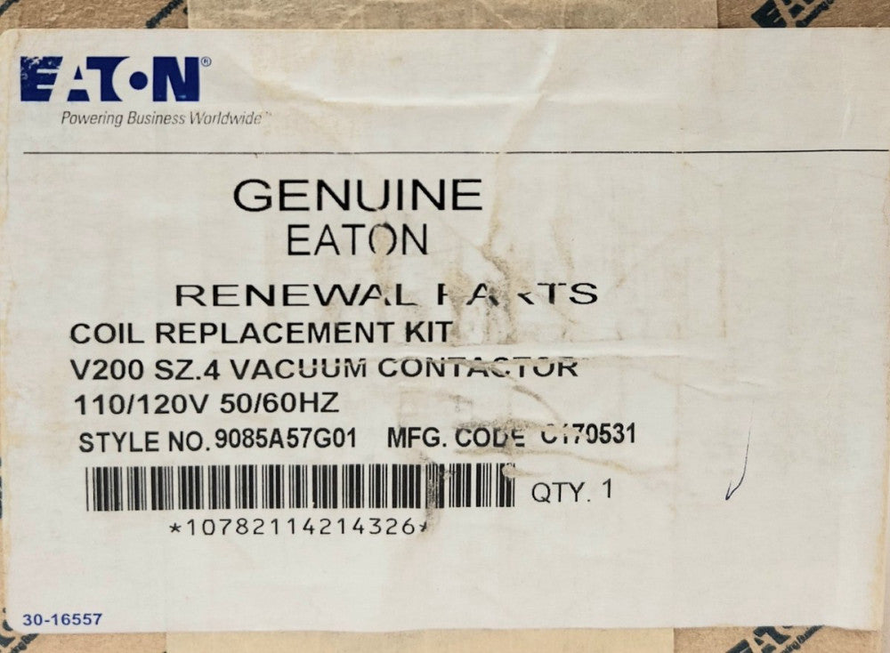 SEALED EATON CUTLER HAMMER 9085A57G01 Size 4 V200 V201 Vacuum Contactor Coil Kit