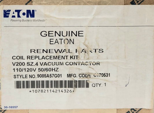 SEALED EATON CUTLER HAMMER 9085A57G01 Size 4 V200 V201 Vacuum Contactor Coil Kit