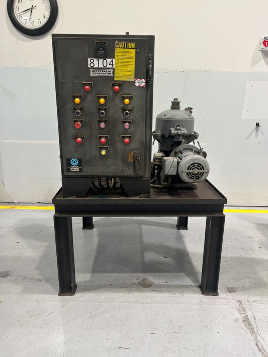 WESTFALIA SEPARATOR 3 PH CENTERIFUGE OTB2-00-066 0TB2-00-066