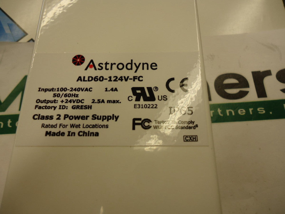 ALD60-124VFC Astrodyne Class 2 Power Supply Brand New!