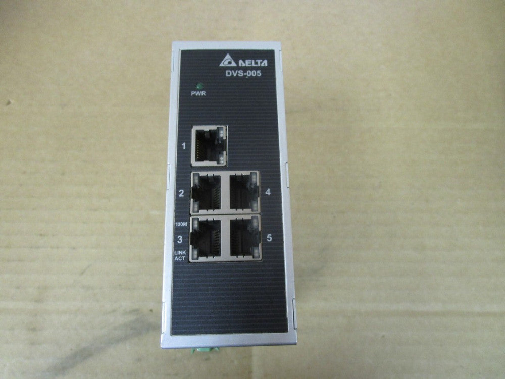 DELTA ELECTRONICS DVS-005100 DVS-005I00 ETHERNET SWITCH 12-48Vdc 0.24A V1.0