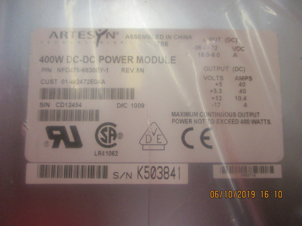 Artesyn - NFD475-6630EY-1 400W DC-DC POWER MODULE - New