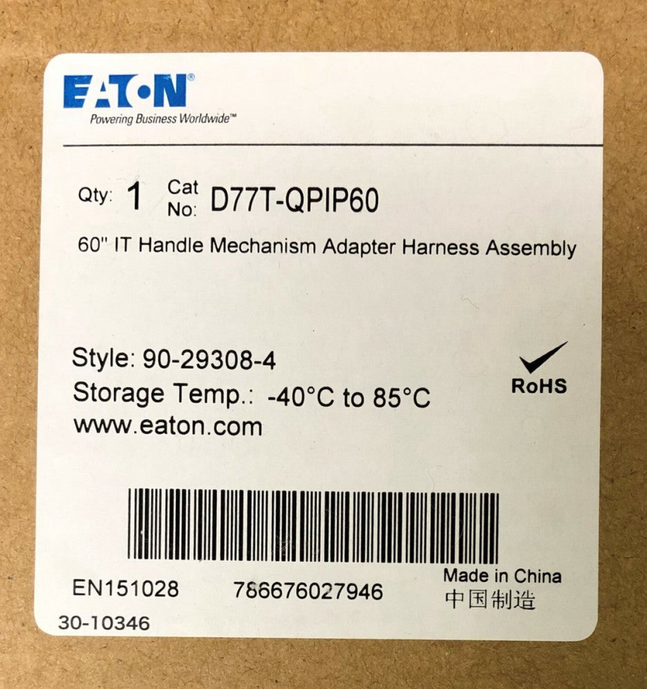 EATON CUTLER HAMMER D77T QPIP60 IT Handle Mechanism Harness Assembly 90 29308 4