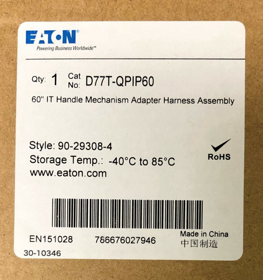 EATON CUTLER HAMMER D77T QPIP60 IT Handle Mechanism Harness Assembly 90 29308 4