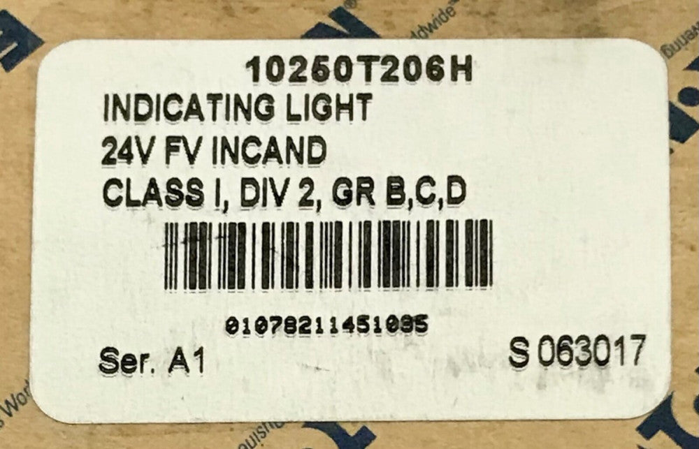 EATON CUTLER HAMMER 10250T206H Indicating Light 24 VAC VDC No Lens