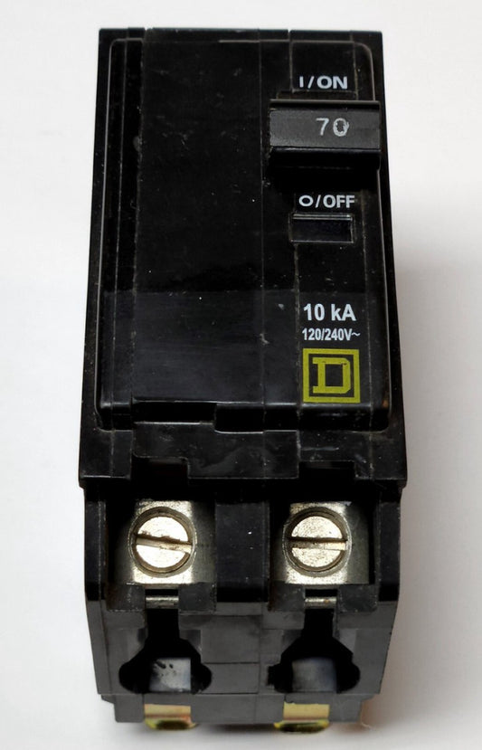 SQUARE D QO270 2 Pole 70 AMP Type QO Circuit Breaker