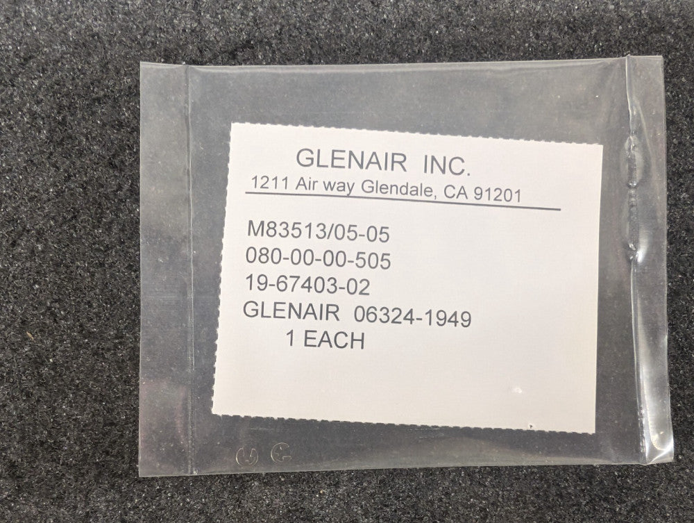 New, Glenair, M83513/05-05, CONN JACKSCREW LP SLOTTED M5
