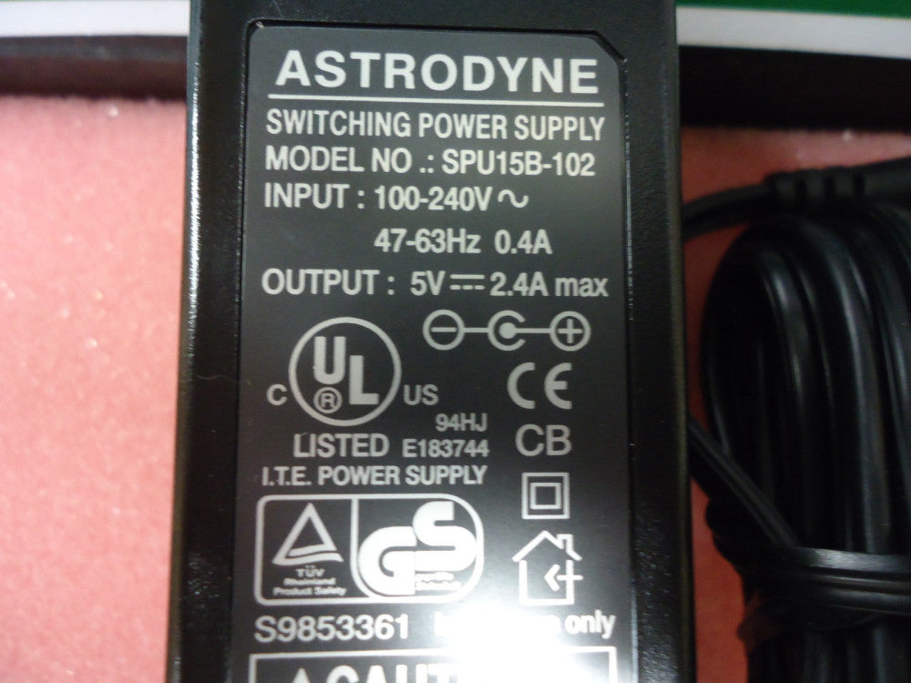 SPU15B-102 Astrodyne 15W Desktop Switching Supply Brand New!