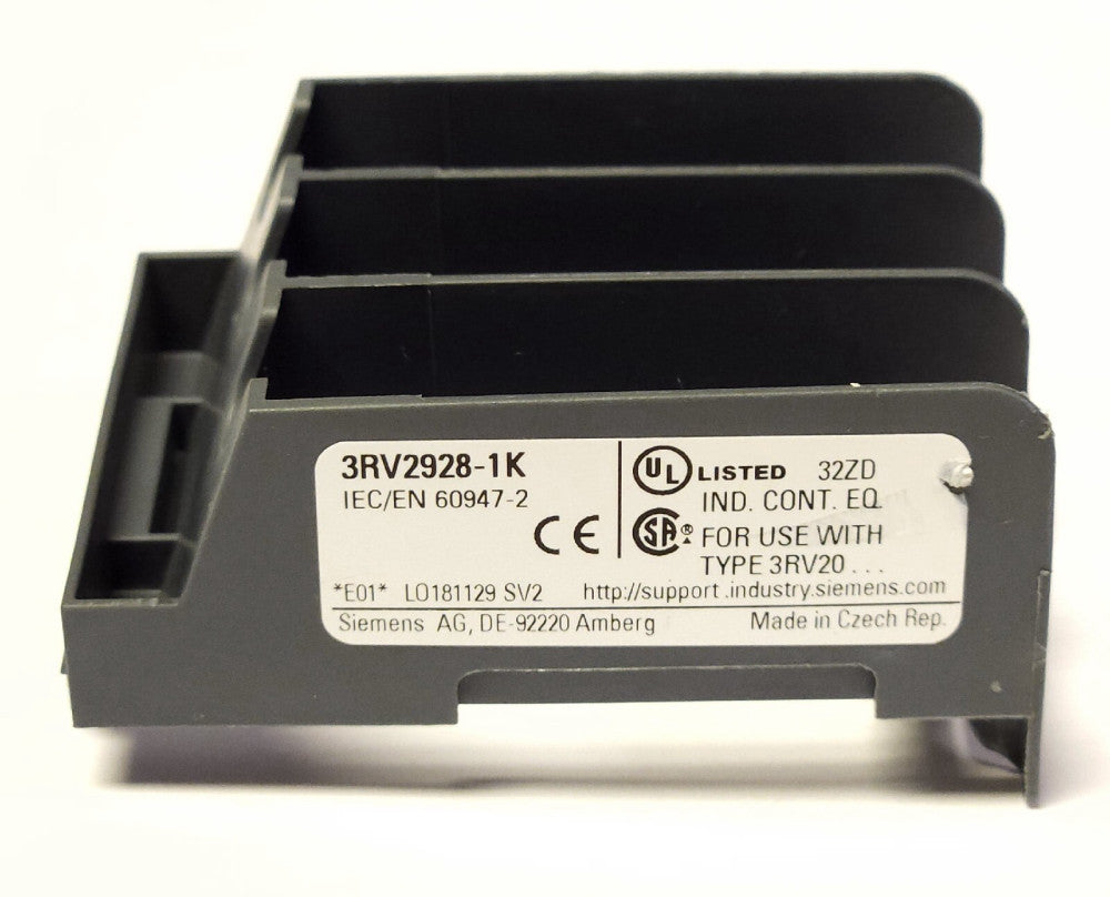 SIEMENS 3RV2928 1K SIRIUS Manual Motor Protector Breaker Phase Barrier Type