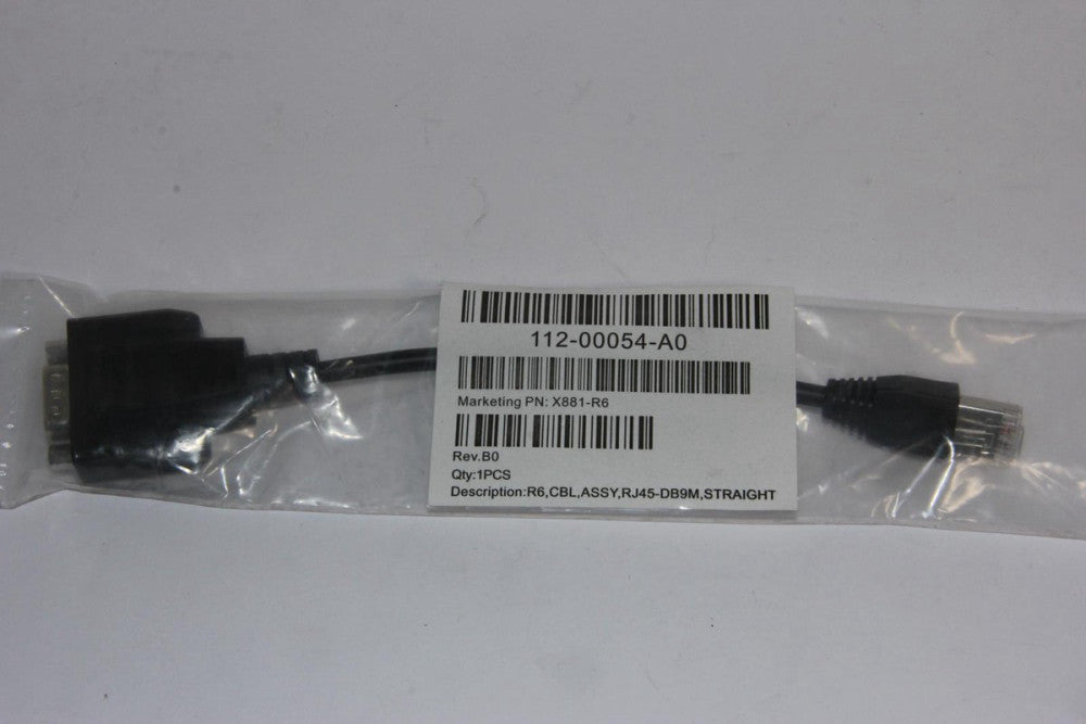 Lot of 5 NETAPP 112-00054-A0 0.2M RJ45-DB9 Console Cable Assembly "NEW"