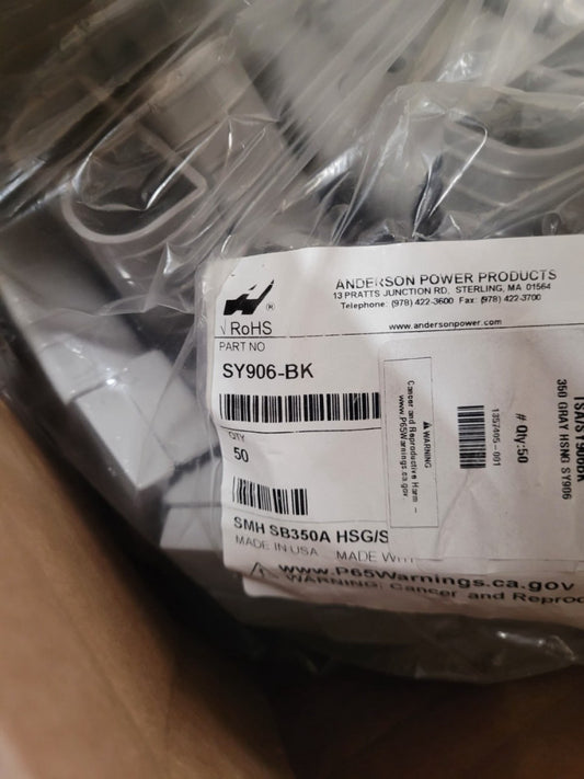 New, Anderson Power Products, 906BK, CONN HSG 2POS GRAY