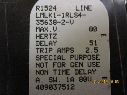 New, Airpax, LMLK1-1RLS4-35638-2-V  Circuit Breaker 2A PDU
